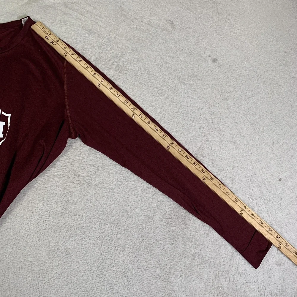 Texas A&M Aggies Shirt Mens Large Red Football Adidas Creator Tee Long Sleeve